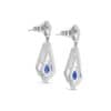 TOMEI Sapphire Earrings, White Gold 750/18K