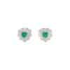 TOMEI Emerald Earrings, White Gold 750/18K