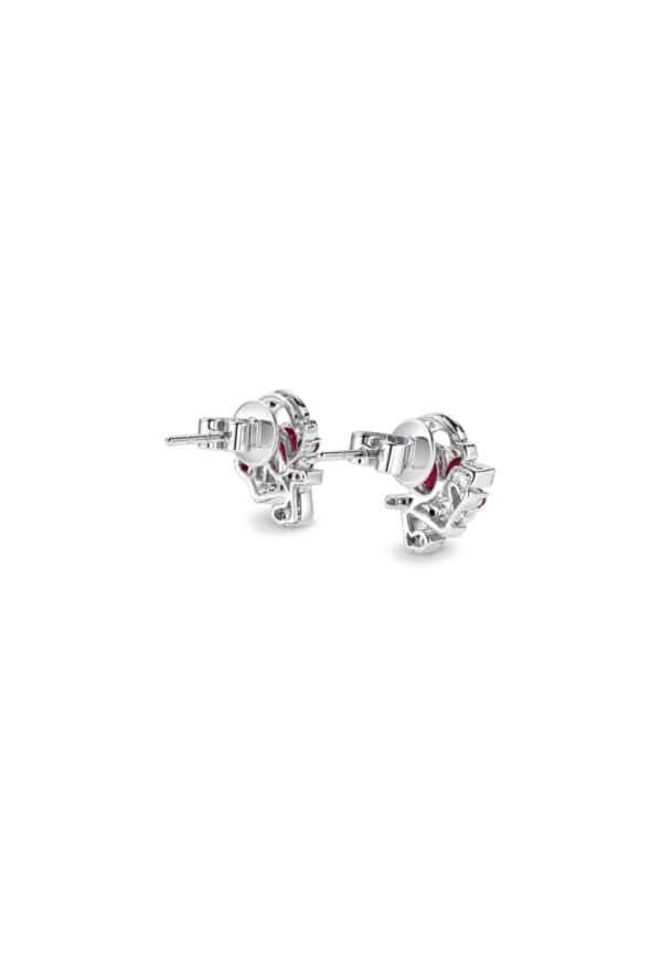 TOMEI Ruby Earrings, White Gold 750/18K