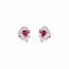 TOMEI Ruby Earrings, White Gold 750/18K