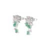 TOMEI Emerald Earrings, White Gold 750/18K