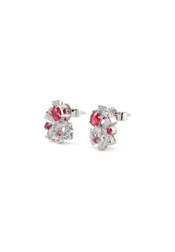 TOMEI Ruby Earrings, White Gold 750/18K