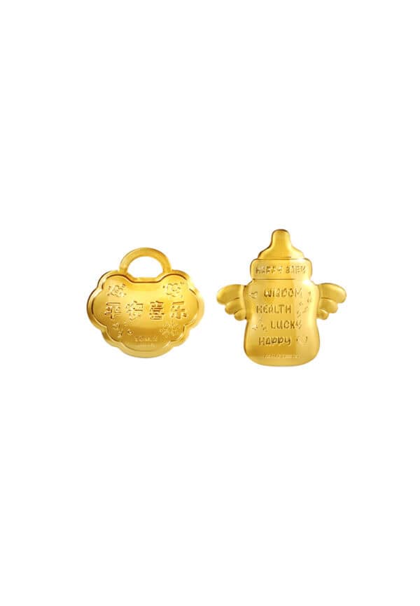 TOMEI Happy Baby Gold Wafer 0.4G, Yellow Gold 9999