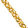 TOMEI Dual-Tone Bracelet, Yellow Gold 916/22K