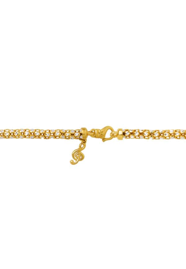 TOMEI Dual-Tone Bracelet, Yellow Gold 916/22K