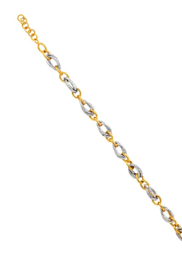 ssmy-zone-1790824139-762_0008_9M-BL415-2C.jpg TOMEI Dual-Tone Bracelet, Yellow Gold 916/22K