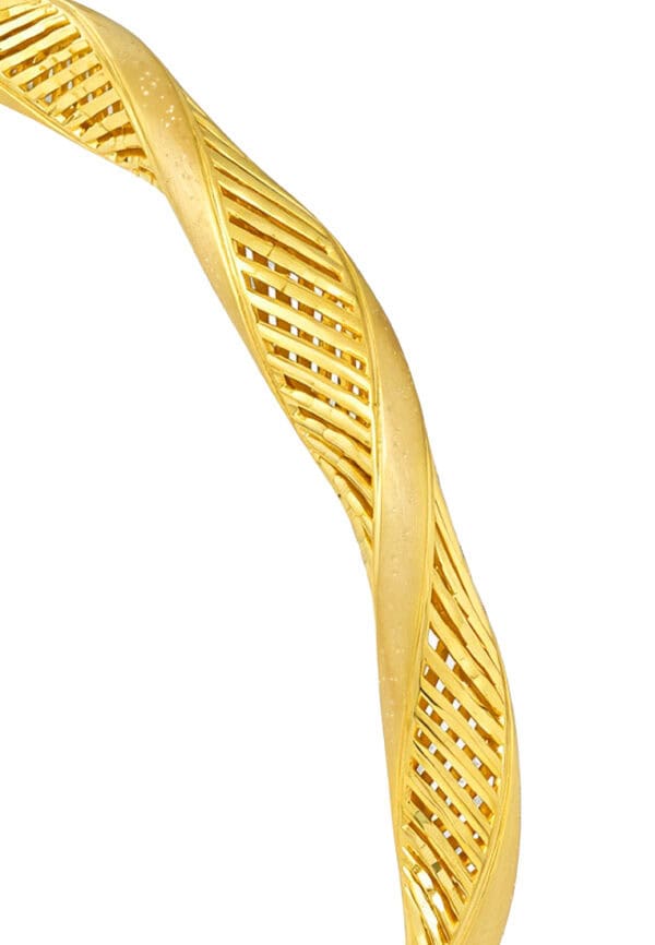 TOMEI Twist Bangle, Yellow Gold 916/22K