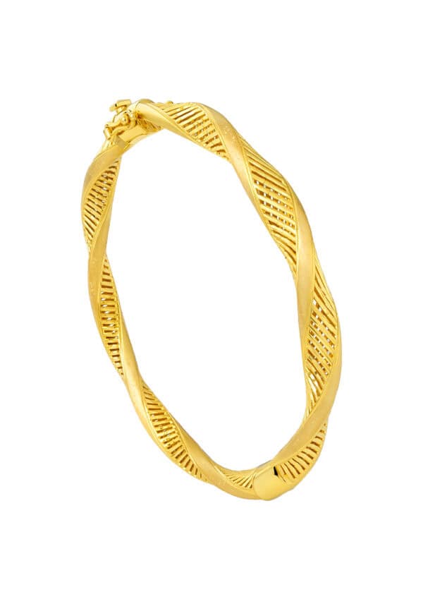 TOMEI Twist Bangle, Yellow Gold 916/22K