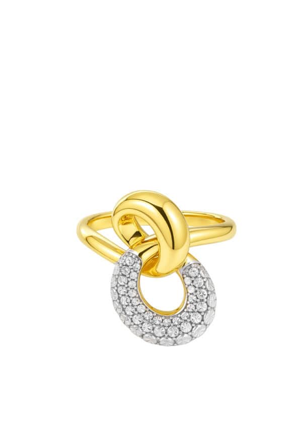 TOMEI Diamond Cut Collection Ring, Yellow Gold 916/22K