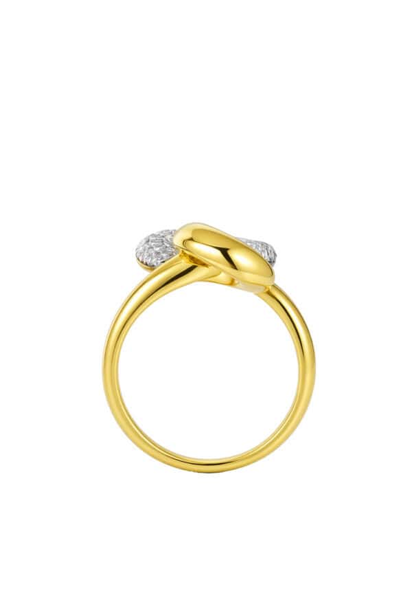 TOMEI Diamond Cut Collection Ring, Yellow Gold 916/22K