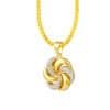 TOMEI Diamond Cut Collection Pendant, Yellow Gold 916/22K