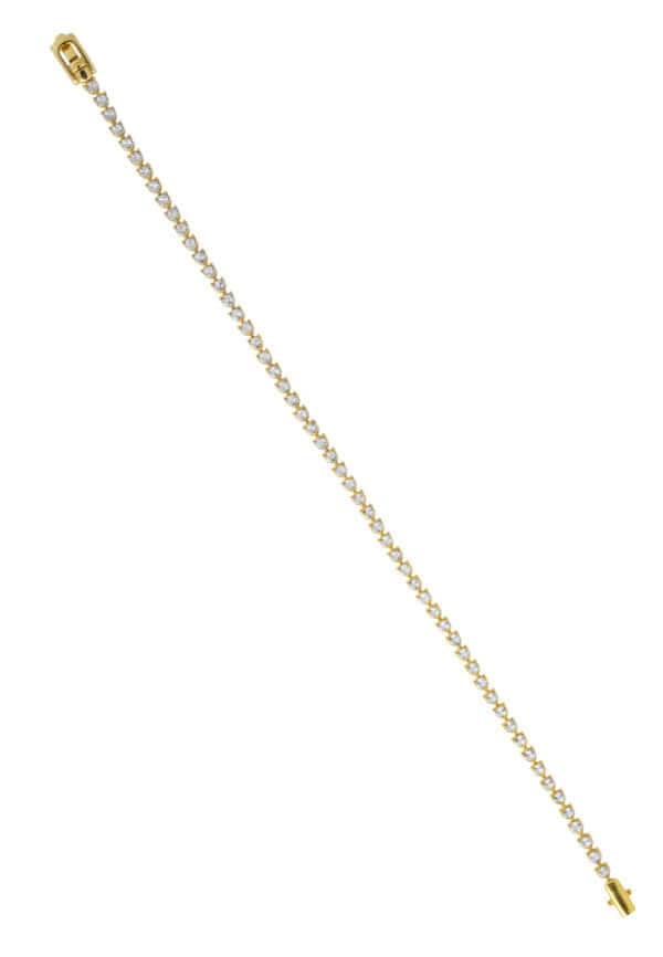 TOMEI Diamond Cut Collection Bracelet, Yellow Gold 916/22K