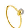 TOMEI Diamond Cut Collection Bangle, Yellow Gold 916/22K