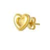 TOMEI Heart Earrings, Yellow Gold 916/22K