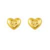 TOMEI Heart Earrings, Yellow Gold 916/22K