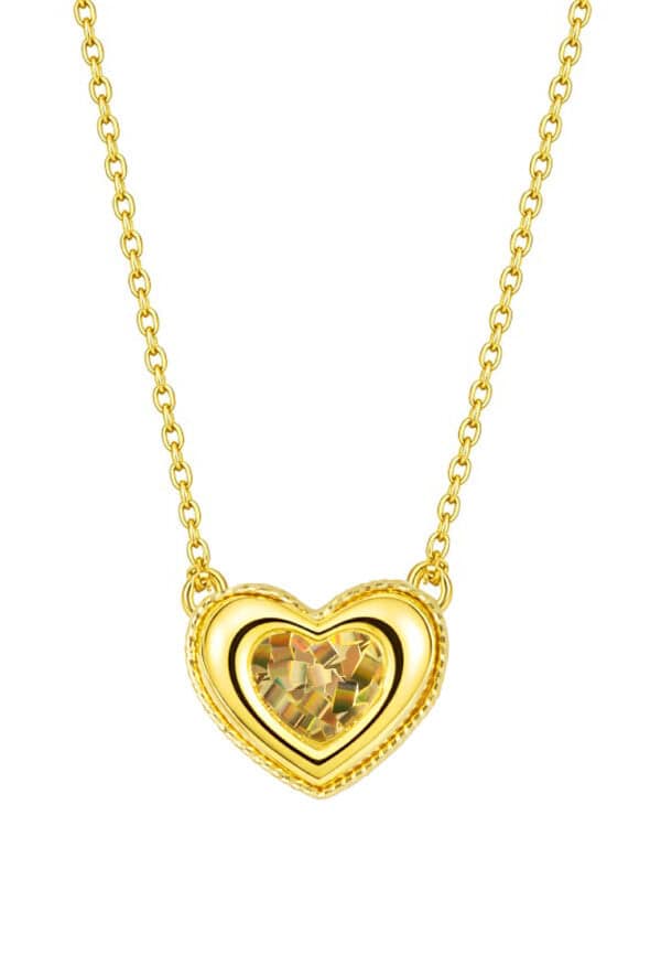 TOMEI Heart Necklace, Yellow Gold 916/22K