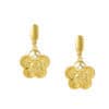 TOMEI Wealthy Flower Earrings, Yellow Gold 916/22K