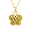 TOMEI Wealthy Flower Necklace, Yellow Gold 916/22K