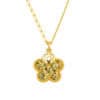 TOMEI Wealthy Flower Necklace, Yellow Gold 916/22K