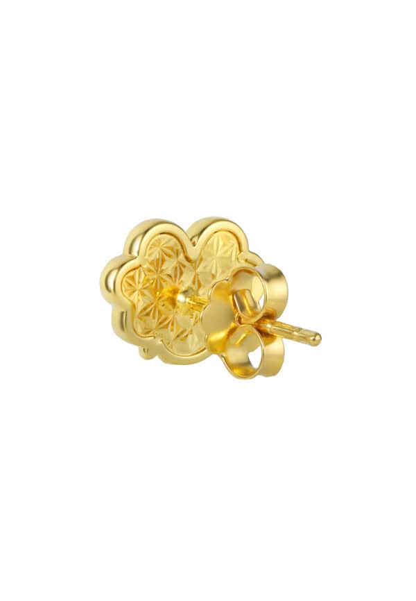 TOMEI Fortune Lock Earrings, Yellow Gold 916/22K