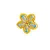 TOMEI Flower Charm with rope, Yellow Gold 999/24K