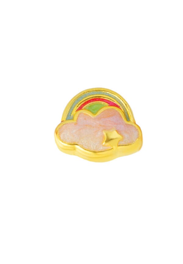 TOMEI Rainbow Charm with rope, Yellow Gold 999/24K