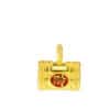 TOMEI Lucky Lock Charm with rope, Yellow Gold 999/24K