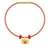TOMEI Lucky Lock Charm with rope, Yellow Gold 999/24K
