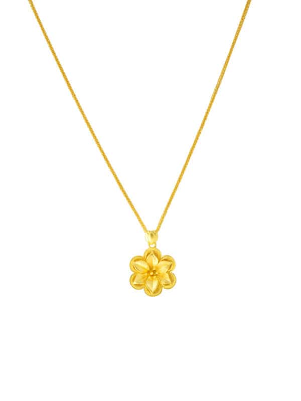 TOMEI x Xifu Flower Necklace, Yellow Gold 999/24K