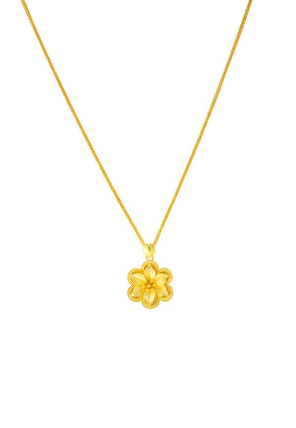 TOMEI x Xifu Flower Necklace, Yellow Gold 999/24K