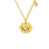 TOMEI Fortune Lock Necklace, Yellow Gold 916/22K