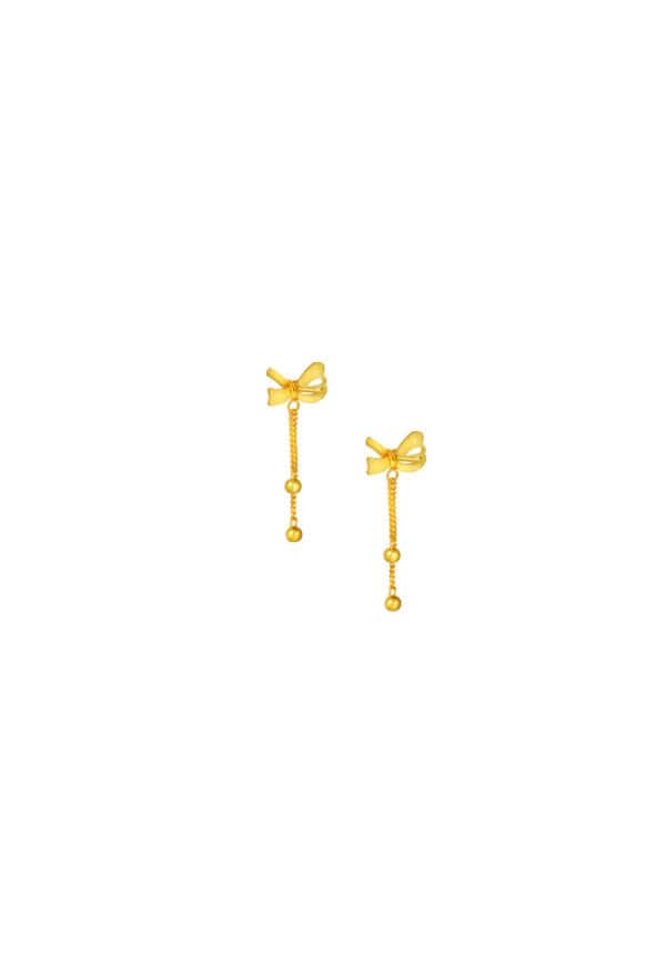 ssmy-zone-1791257632-762_0001_YHQ-4-9-68344-14_2.jpg TOMEI Ribbon Earrings, Yellow Gold 999/24K (5G)