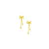 TOMEI Ribbon Earrings, Yellow Gold 999/24K (5G)
