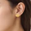 TOMEI Crown Earrings, Yellow Gold 999/24K (5G)