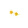 TOMEI Rose Earrings, Yellow Gold 999/24K (5G)