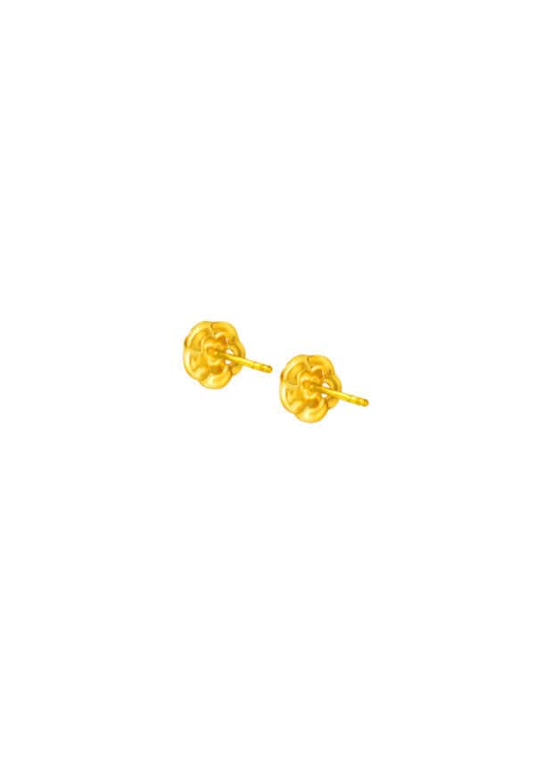TOMEI Rose Earrings, Yellow Gold 999/24K (5G)