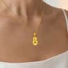 TOMEI Coin-Gourd Pendant, Yellow Gold 916/22K