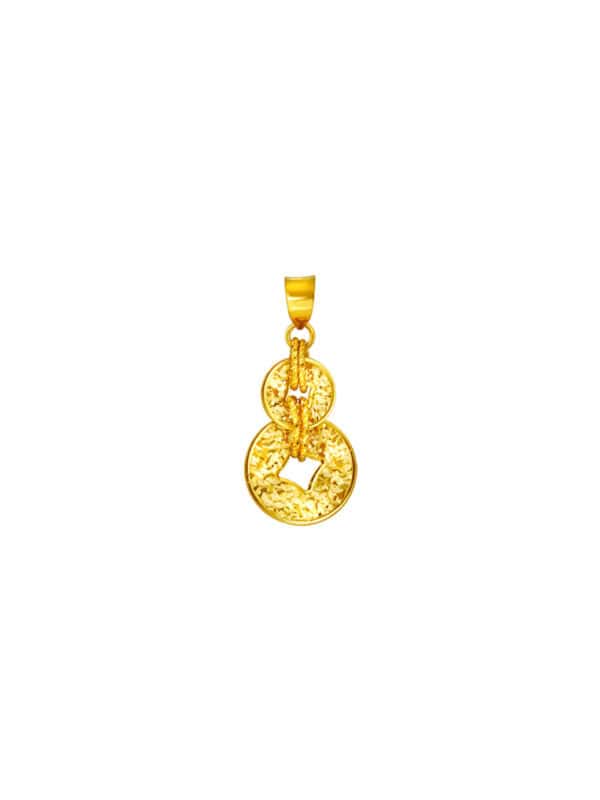 TOMEI Coin-Gourd Pendant, Yellow Gold 916/22K