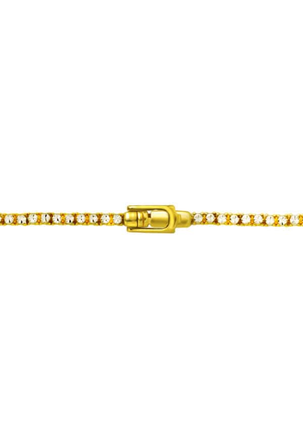 TOMEI Diamond Cut Collection Bracelet, Yellow Gold 916/22K