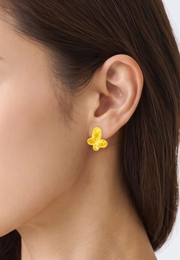 TOMEI Lusso Italia Earrings, Yellow Gold 916/22K