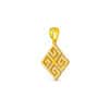 TOMEI Dual-Tone Pendant, Yellow Gold 916/22K
