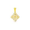 TOMEI Dual-Tone Pendant, Yellow Gold 916/22K