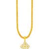 TOMEI Dual-Tone Pendant, Yellow Gold 916/22K