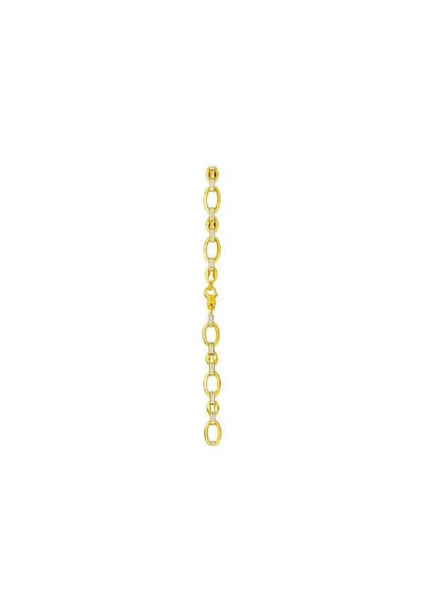 TOMEI Dual-Tone Bracelet, Yellow Gold 916/22K