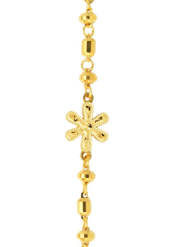 TOMEI Flower Bracelet, Yellow Gold 916/22K