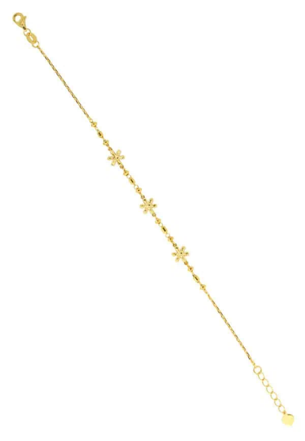 TOMEI Flower Bracelet, Yellow Gold 916/22K