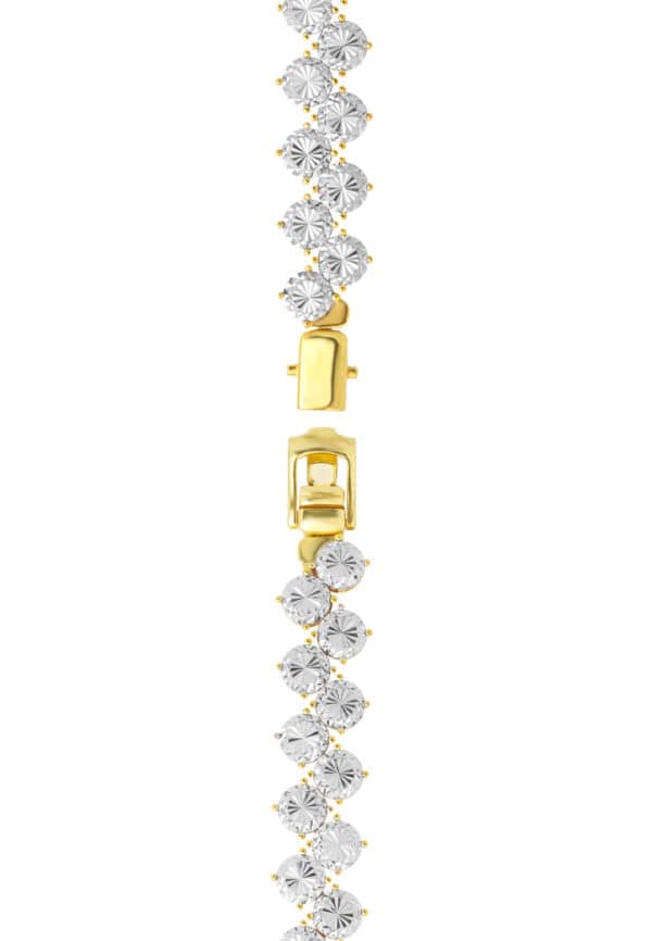 TOMEI Diamond Cut Collection Bracelet, Yellow Gold 916/22K
