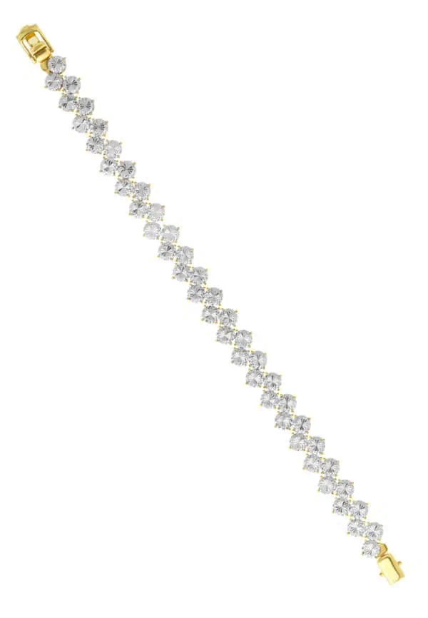 TOMEI Diamond Cut Collection Bracelet, Yellow Gold 916/22K