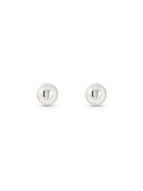 TOMEI Pearlfect Love Earrings, White Gold 585/14K