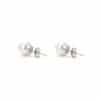 TOMEI Pearlfect Love Earrings, White Gold 585/14K